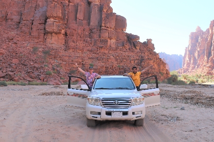 Wadi Disah Saoedi Arabië avontuur Oase