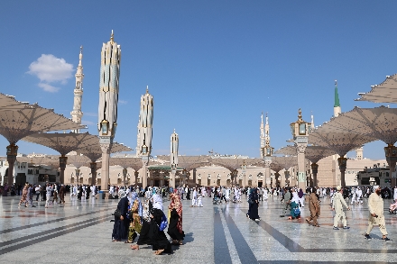 Medina Saoedi Arabië Masjid an-Nabawi Moskee van de profeet