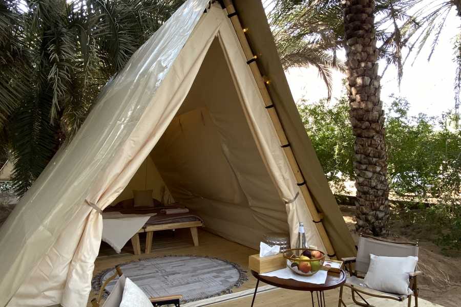 Woestijnovernachting Glamping Camping Saoedi Arabië